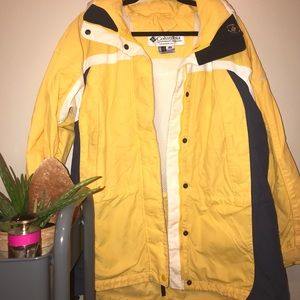 Yellow Columbia Rain Jacket